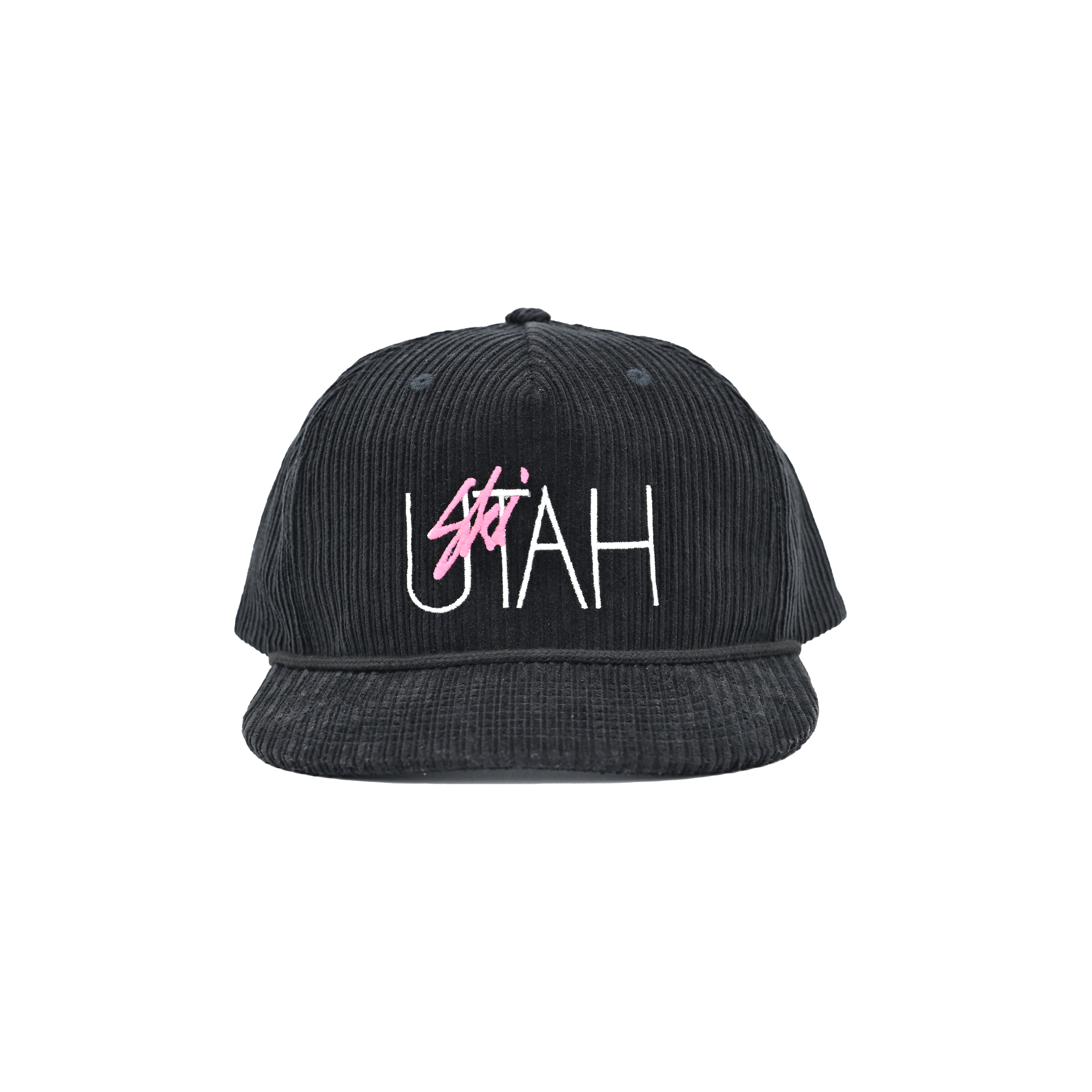 Corduroy Classic Ski Utah Logo Black/ Pink