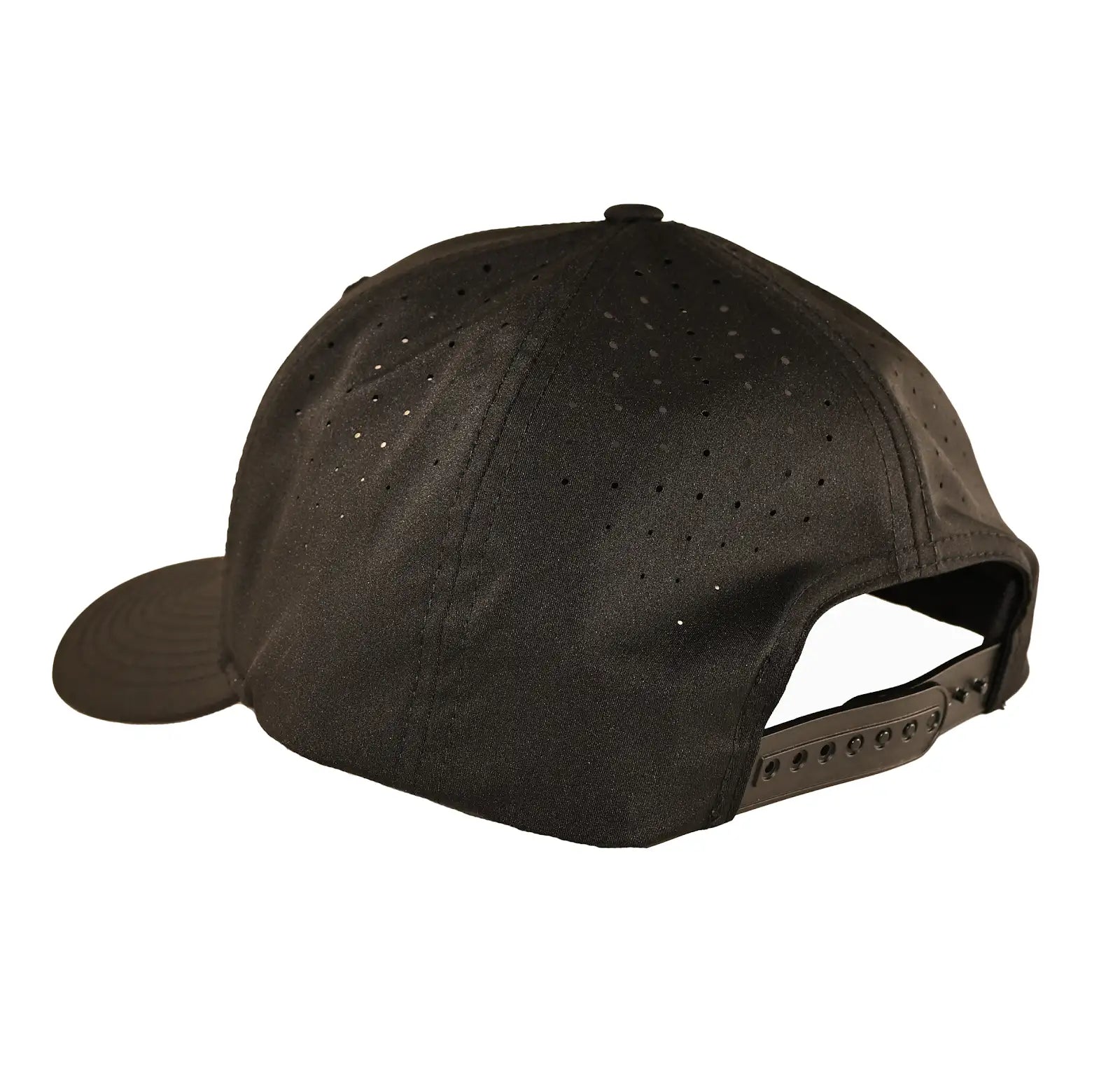 Ski Utah Classic Snapback Perforated Performance Black Hat