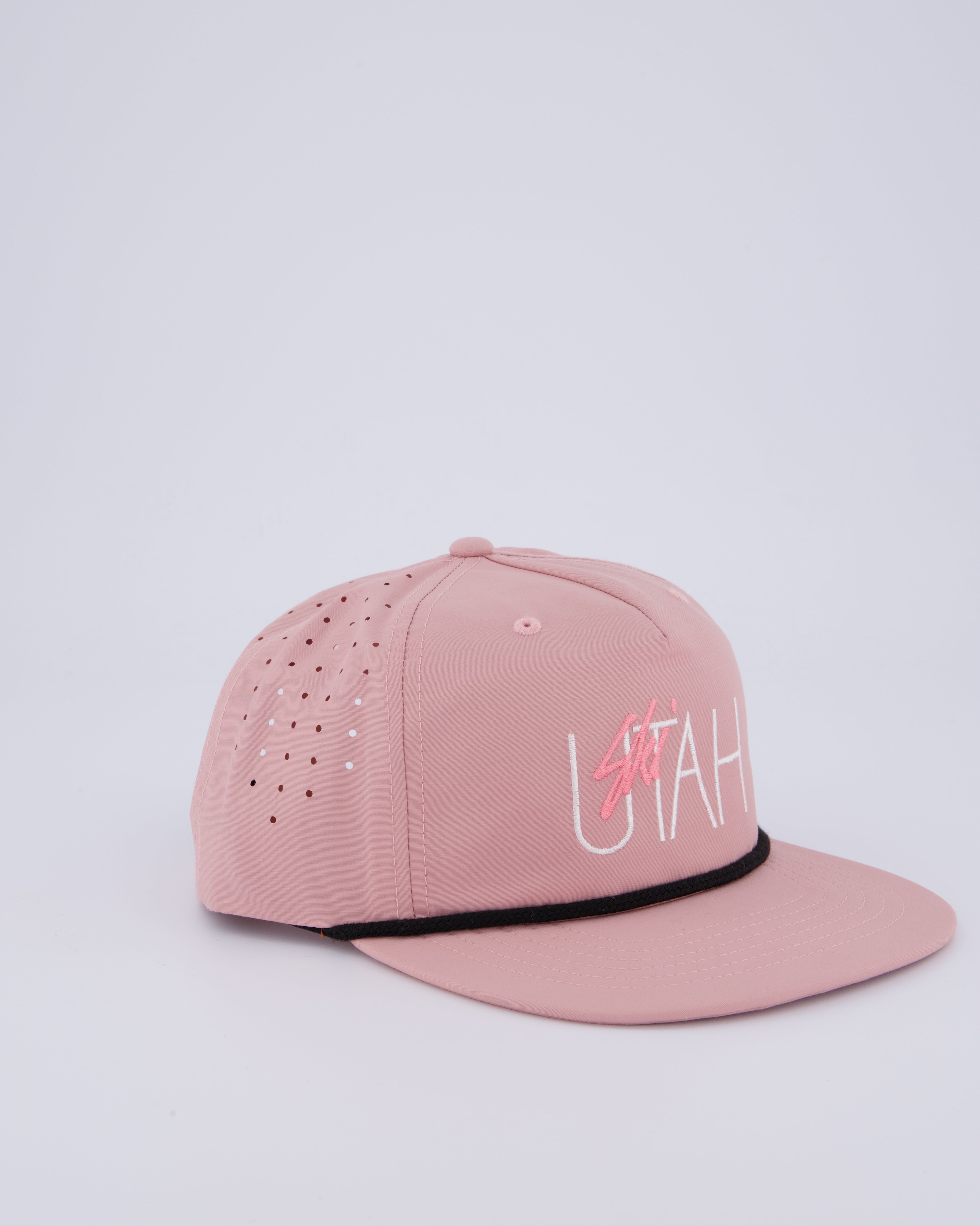 Ski Utah Peforated Hat Classic Ski Utah Logo