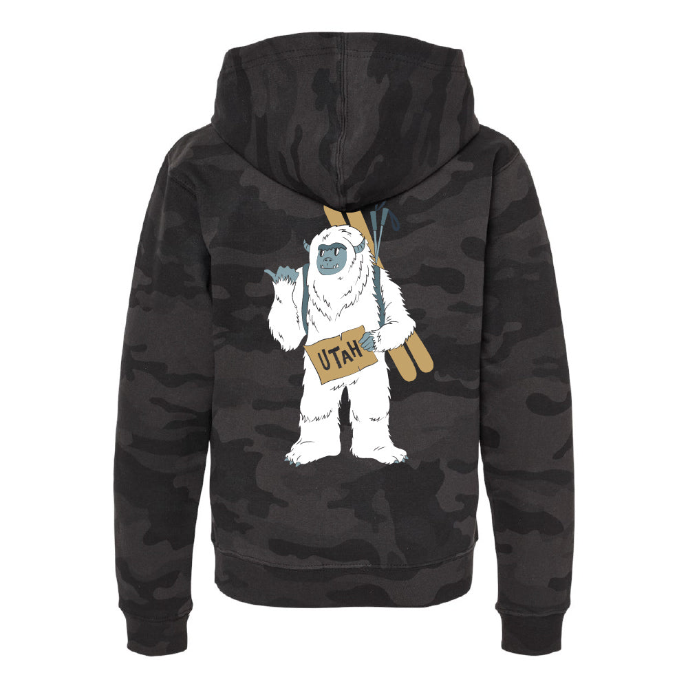 Ski Utah Yeti Youth Hoodie - Multiple Colorways