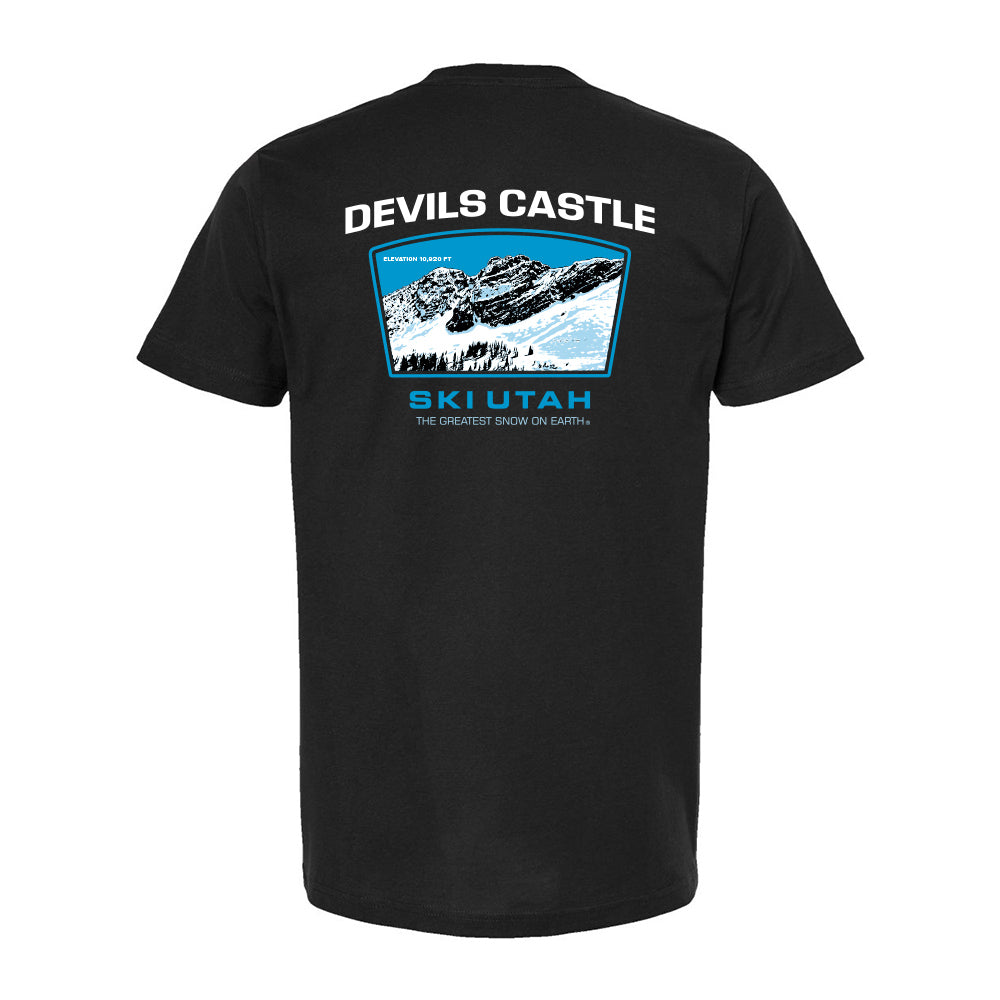 Ski Utah Devil's Castle Black T-Shirt