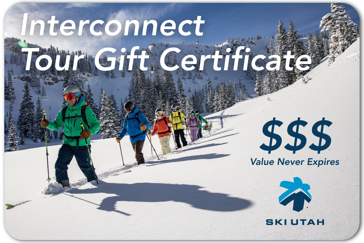 Ski Utah Interconnect Tour Gift Certificate